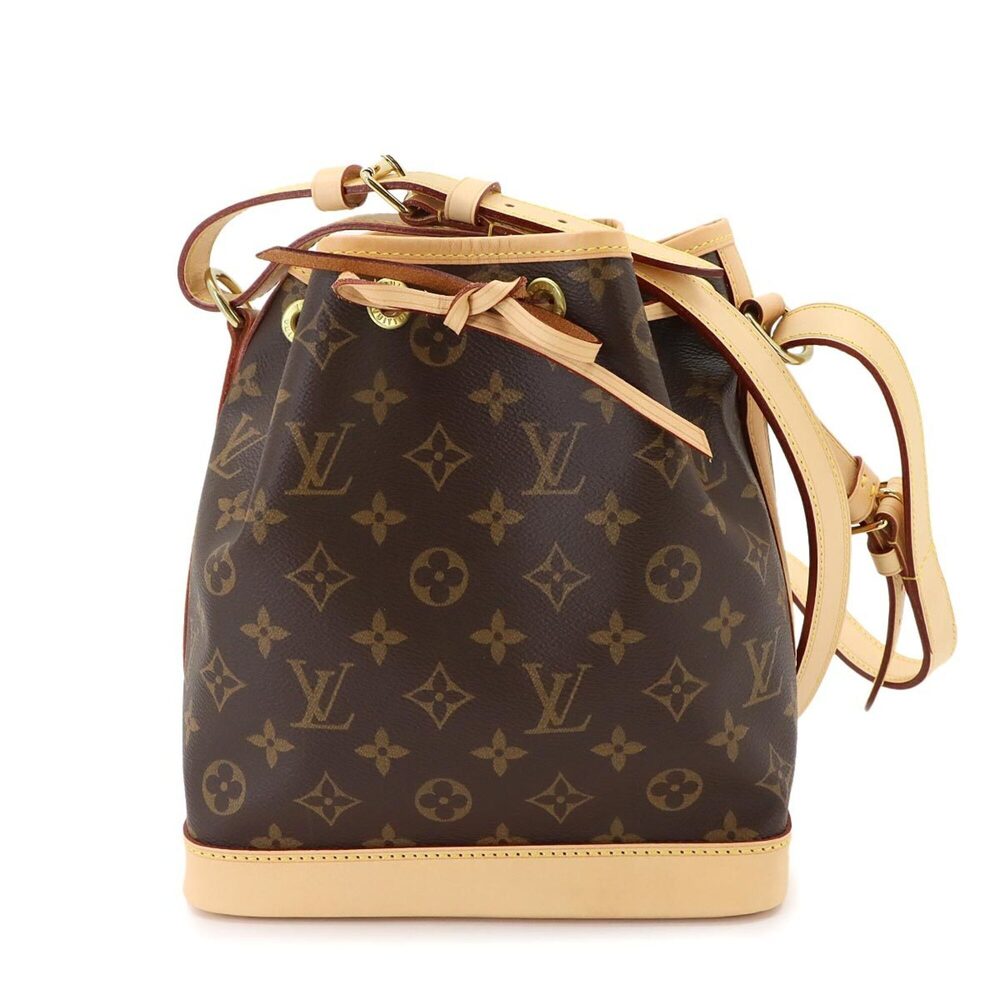 Louis Vuitton Monogram Noe BB Shoulder Handbag, Brown, M46983, RFID, Gold Har...